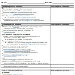 Legit New Employee Orientation Checklist Template Excel And Word Employees For