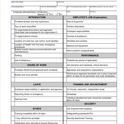 Swell New Employee Department Orientation Checklist How To Create Template Samples Hire Forms In India