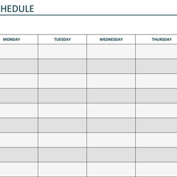 Out Of This World Weekly Lesson Plan Template Business Calendar Monday Friday Word Printable Sunday Schedule