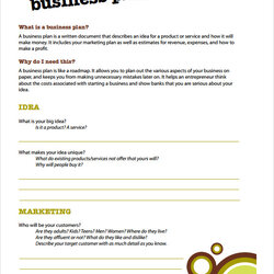 Swell Free Simple Business Plan Templates In Ms Word Google Template Kids Small Documents For