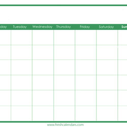 Superior Printable Blank Calendar Templates Calender Calendars Wonderfully Simple Green