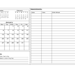 Very Good Download Printable Monthly Calendar With Notes Section Free Templates Template