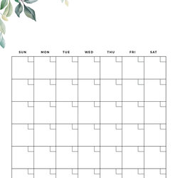 Free Sample Blank Calendar Templates In