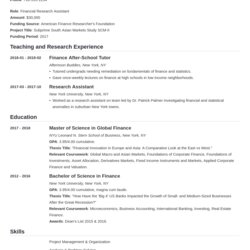 Admirable Graduate School Application Resume Template Examples Example