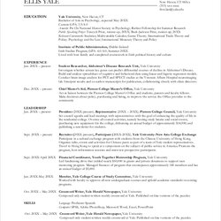 Free Sample Resume For Graduate School In Ms Word High Templates