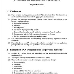 Free Sample Graduate School Resume Templates In Ms Word Application Examples Grad Template Format Student