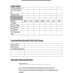 Kitchen Cleaning Schedule Template You Will Never Believe These Bizarre Examples Office Samples Sample