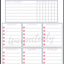 Capital Weekly Cleaning Schedule Template Collection Household Tasks Schedules Beginner Chores Realistic