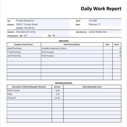 Superb Free Sample Daily Reports In Google Docs Ms Word Pages Report Template Work Templates Examples