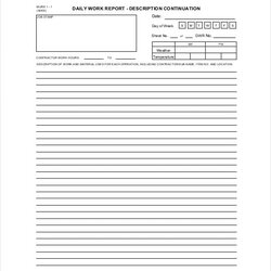 Eminent Sample Daily Report Templates Word Apple Pages Google Docs Template Work