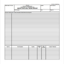 High Quality Sample Daily Work Report Template Free Documents In Gov