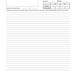 The Highest Standard Free Daily Report Forms In Ms Word Form Work Dot Gov