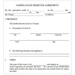 Capital Rental Agreement For Business Lease Templates At Template Draft Tenant Printable Room Agreements