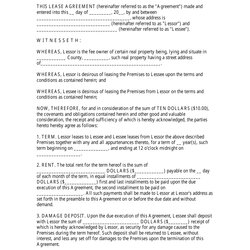 Excellent Lease Agreement Template Big Text Fill Out Sign Online And Print