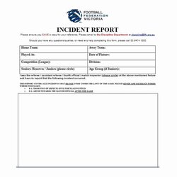 Great Incident Report Templates Word Excel Formats Template