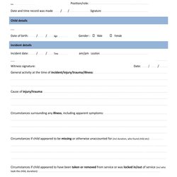 Eminent Free Incident Report Templates Word Excel Formats Template