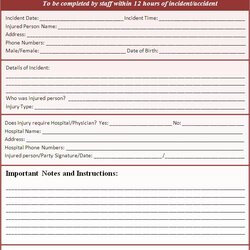 Splendid Incident Report Template Free Formats Excel Word Form Templates Sample Accident Reporting Injury