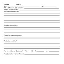 Tremendous Free Incident Report Form Template Word Printable Templates