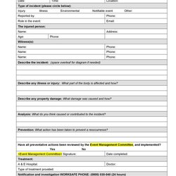 The Highest Quality Incident Report Template Employee Police Generic Lab