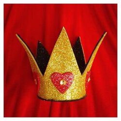 Champion Luxury Fashion Independent Designers Alice In Wonderland Queen Of Hearts Costume Crown