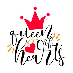 Spiffing Queen Of Hearts Sticker
