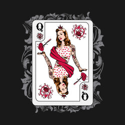 Perfect Queen Of Hearts Shirt Front