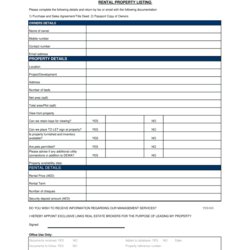 The Highest Standard Property Viewing Form Fill Online Printable Blank Forms Rental Large