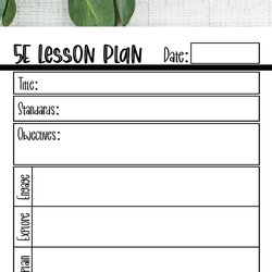 The Highest Quality Lesson Plan Printable Template Planner