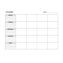 Swell Lesson Plan Template Printable Forms Edit Horizontal
