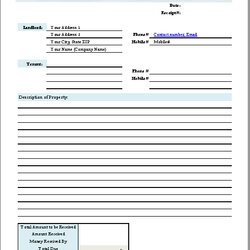 Excellent Free Rent Receipt Templates In Ms Word Dump Template