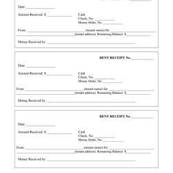 Exceptional Printable Rent Receipts Free Templates Receipt