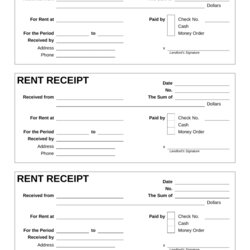 Outstanding Rent Receipt Format Uses Mandatory Revenue Stamp Clause Receipts Template Pan Landlord Rs If