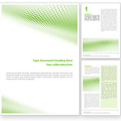Eminent Word Template Documents Green Grid