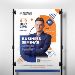 Magnificent Corporate Event Poster Banner Template Vector Seminar Previews