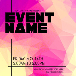 Preeminent Event Flyer Template Poster Letter Ts