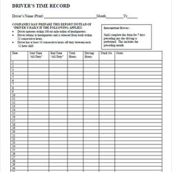 Fine Free Sample Daily Log Templates In Ms Word Sheet Driver