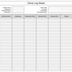 The Highest Standard Best Free Printable Trip Sheets For At Sheet Driver Log Template Travel Truck Drivers