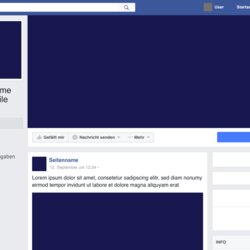 Very Good Facebook Profile Cover Page Template Layout