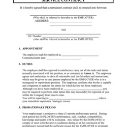 Legit Service Contract Template Download Free Documents For Word And Excel Agree Example Of