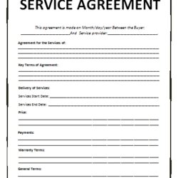 Spiffing General Contract For Services Template Free Printable Documents Agreement Service Templates Word