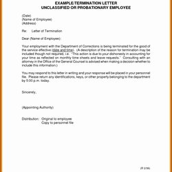 Fantastic Termination Of Employment Letter Template Sample Lovely