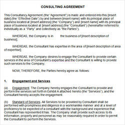 Free Sample Consulting Agreement Templates In Ms Word Template Format Form Samples Examples Short Business