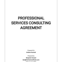 The Highest Quality Free Professional Services Consulting Agreement Template Google Docs