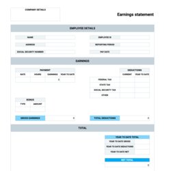 Eminent Pay Stub Template Fill In Basic With Calculator Min