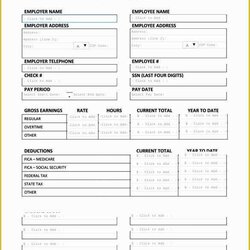 The Highest Quality Printable Pay Stub Template Free Of Templates Samples Formats Examples Amp