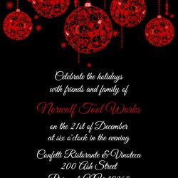 Image Result For Red Party Invitations Christmas Invitation Template Holiday Invite Office Mixer Templates