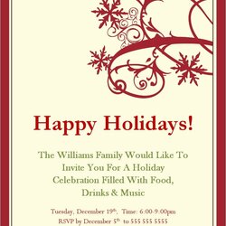 Exceptional Email Christmas Party Invitation Templates Holiday Template Invitations Posted Elegant Free To