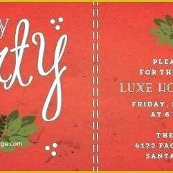 Christmas Party Invitation Email Templates Free Of Drinks Template