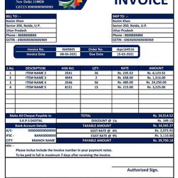 Creative With Colourful Invoice Format In Excel Download File