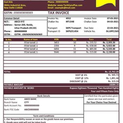 Very Useful Invoice Format In Excel Download File Debit Billing